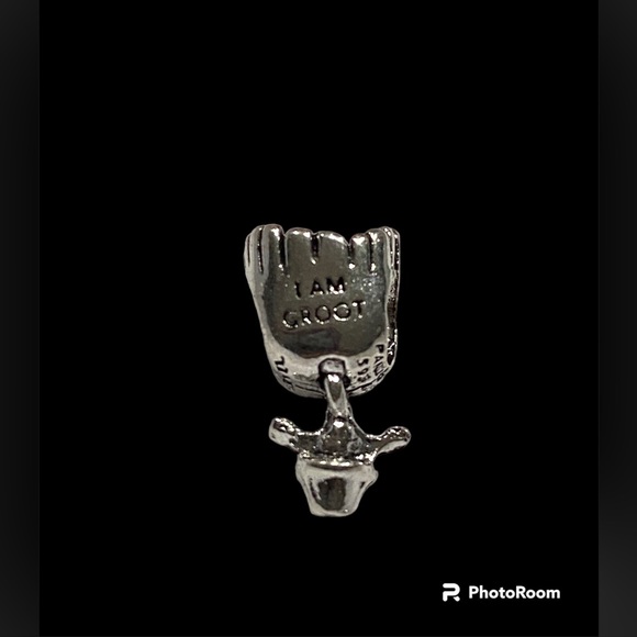 NEW•Silver Dancing Groot in Pot DIY charm - Picture 3 of 6